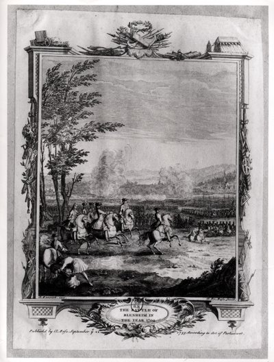 Die Schlacht von Blenheim, 13. August 1704, graviert von Claude Dubosc, 1735 von Antoine Benoist or Benoit du Cercle